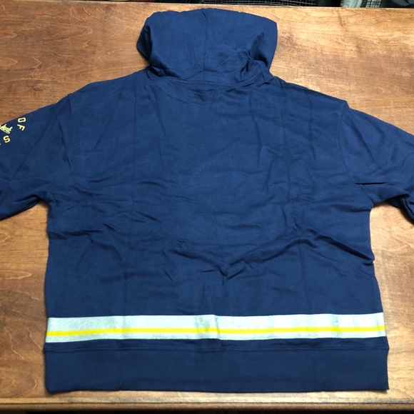 VICTORIA'S SECRET 3/4 Sleeve Hoodie Navy Soft NWT - Picture 3 of 8